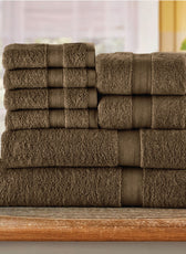 Cotton Towels 8 Piece Set-Soft Feel, Quick Dry, Highly Absorbent Durable Towels - Cotton Home