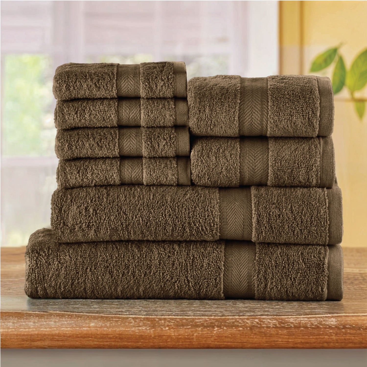 Cotton Towels 8 Piece Set-Soft Feel, Quick Dry, Highly Absorbent Durable Towels