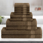 Cotton Towels 10 Piece Set-Soft Feel, Quick Dry, Highly Absorbent Durable Towels