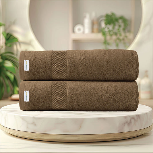 Cotton Bath Sheet 100x150 CM 2 Piece Set-Soft Feel, Quick Dry, Highly Absorbent Durable Towels - Cotton Home