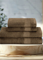 Cotton Face Towel and Hand Towel 4 Piece Set-Soft Feel, Quick Dry, Highly Absorbent Durable Towels - Cotton Home