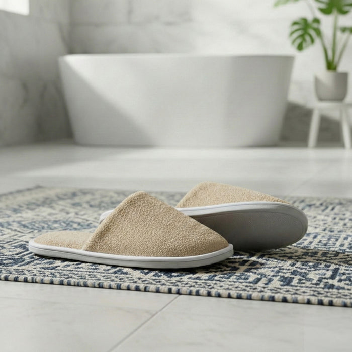 Bathroom Slipper – Soft Lightweight Beige