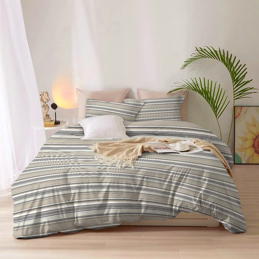 Duvet Cover 4 piece set Super King size High quality 240x260 duvet cover with Fitted sheet and pillow cases Fusion