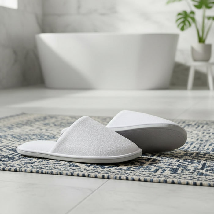 Bathroom Slipper – Soft Lightweight White