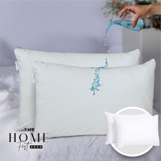 Home Fest 2025 Comfort Combo – 2PC Pillow Protector with Pillows Terry