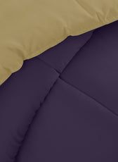 All Season Violet Super Soft Reversible Comforter Set 220x240cm