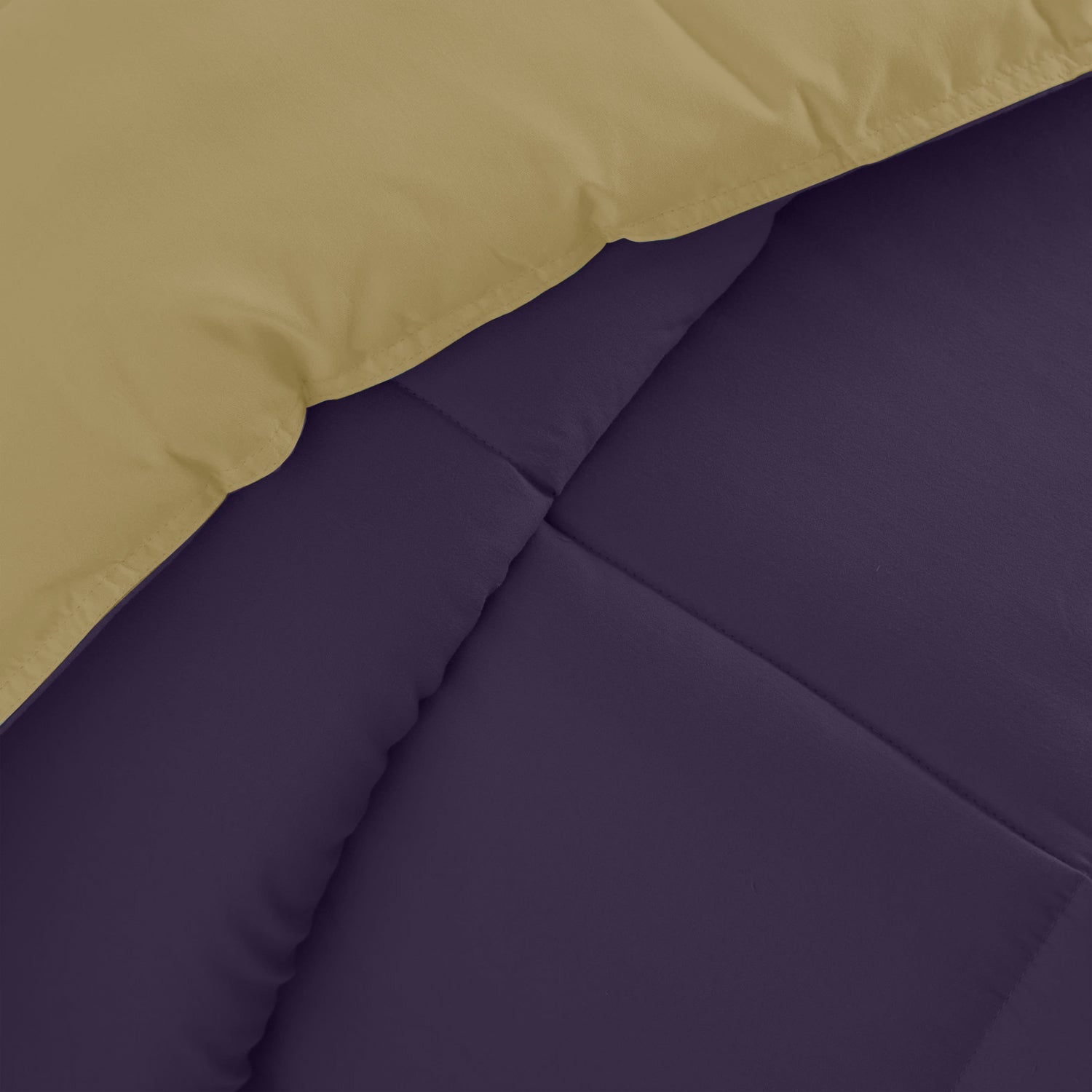 All Season Violet Super Soft Reversible Comforter Set 220x240cm