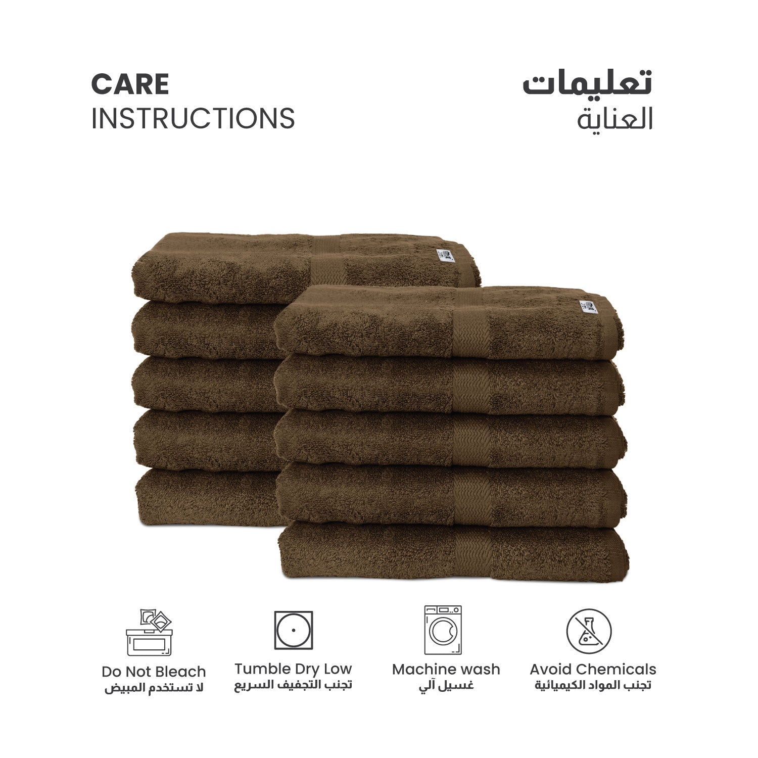 Cotton Bath Towel 70x140 CM 10 Piece Set-Soft Feel, Quick Dry, Highly Absorbent Durable Towels