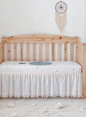 Premium Cotton 2PC Crib Sheets (120x60 cm) Soft, Breathable, Fitted Baby Mattress Sheets Dream Night