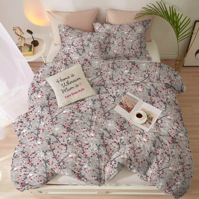 Duvet Cover 4 piece set Queen size High quality 220x240 duvet cover with Fitted sheet and pillow cases Midnight Garden