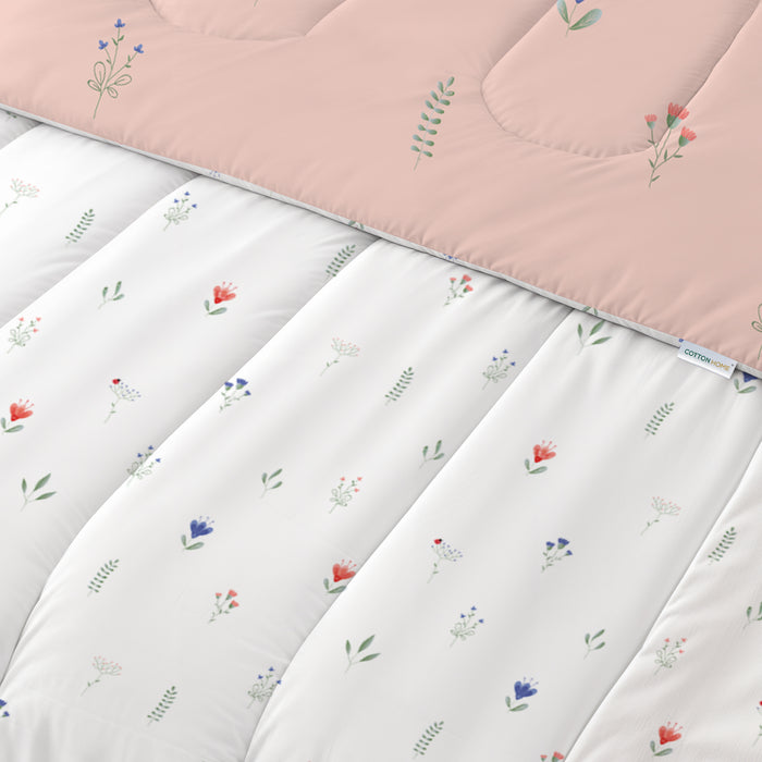 Back to School Comfort Combo - 8PC Kids Bedding Set 160x220 with Pillows & Cushions - Peach Blossom