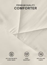 Premium Ivory All Season High quality Super Soft Comforter 1 Piece