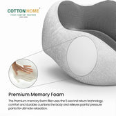 Travel Pillow Memory Foam Grey