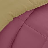 All Season Mauve Super Soft Reversible Comforter Set 220x240cm