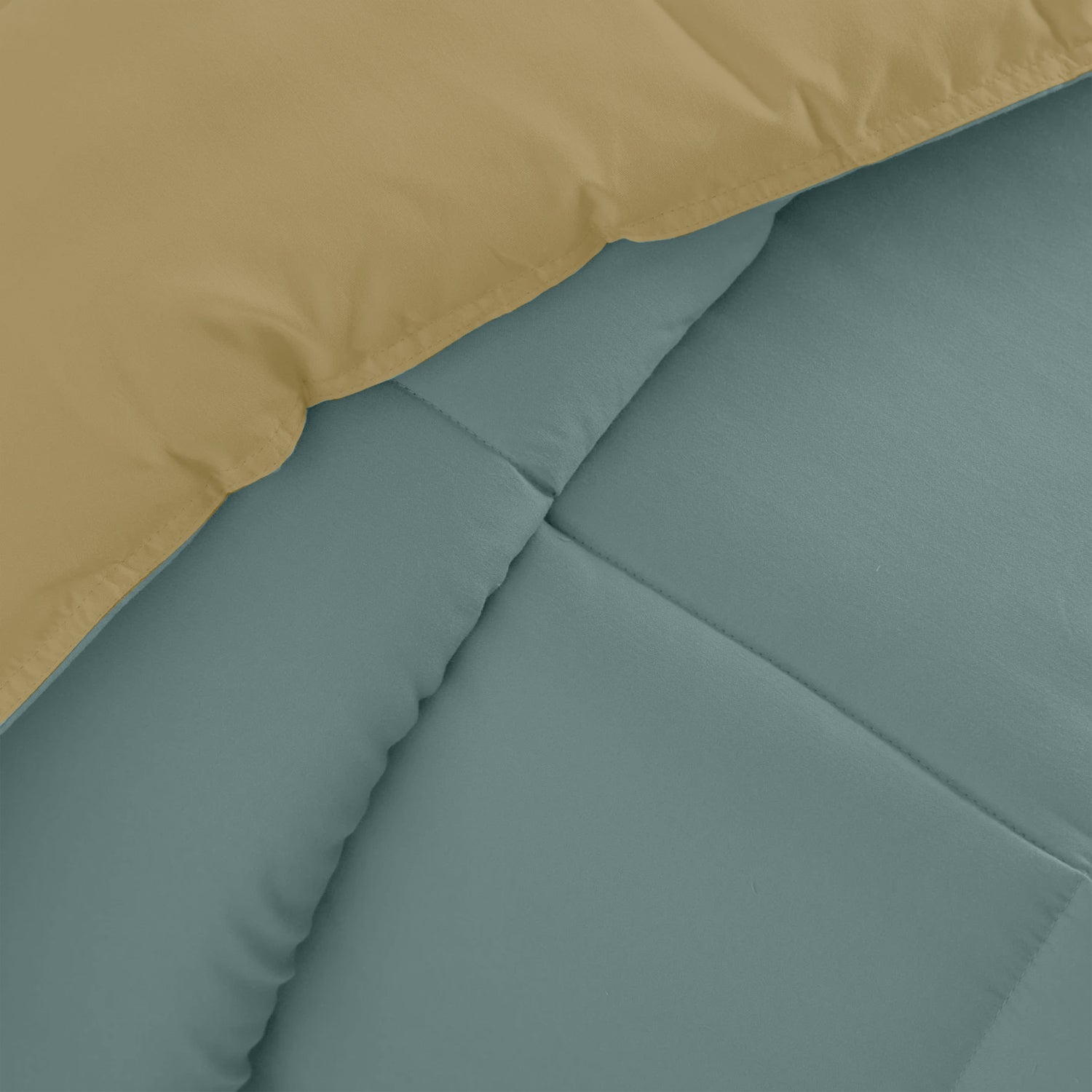 All Season Metallic Blue Super Soft Reversible Comforter Set 220x240cm with 2 Pillow Case