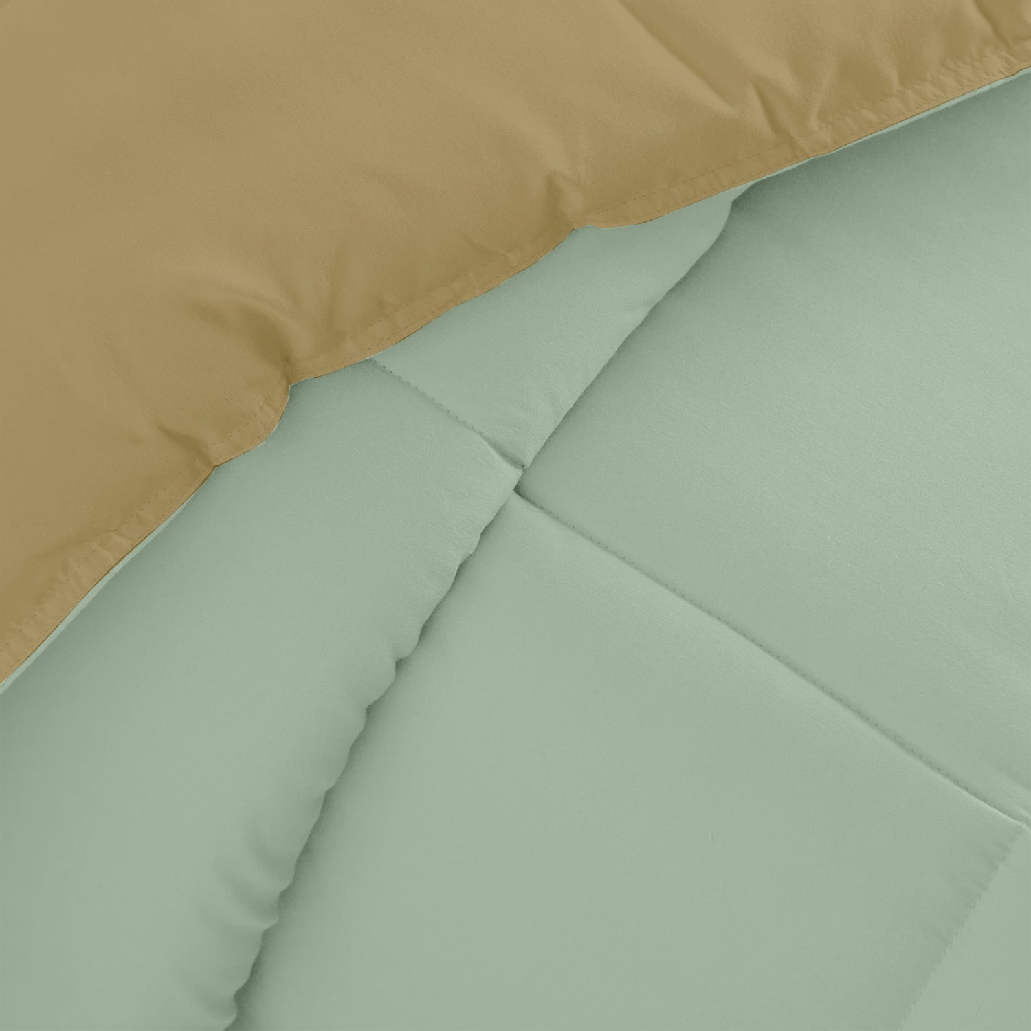 All Season Mint Green Super Soft Reversible King Comforter Set 220x240cm with 2 Pillow Case