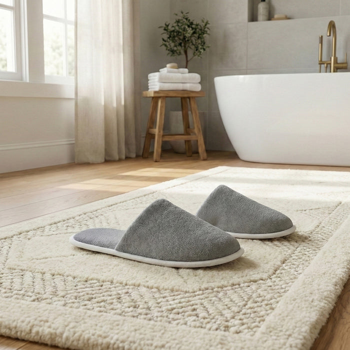 Bathroom Slipper – Soft Lightweight Gray