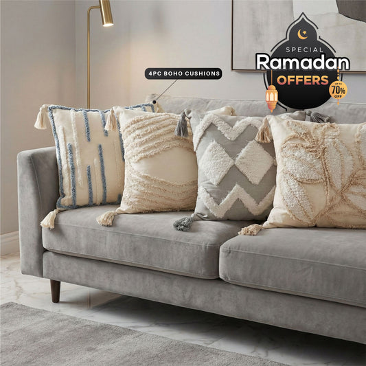 Ramadan Special Sale – 4PC Boho Cushion Covers & Cushion Bundle 29