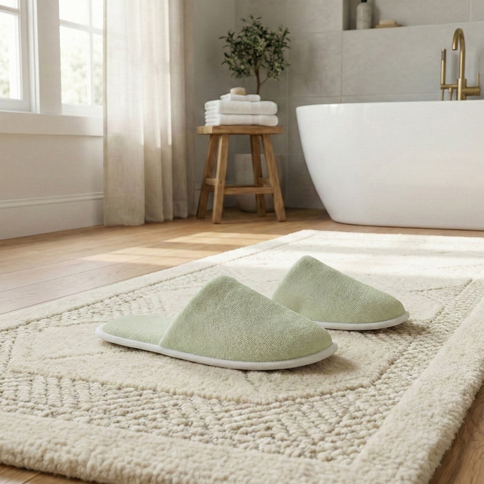 Bathroom Slipper – Soft Lightweight Mint Green