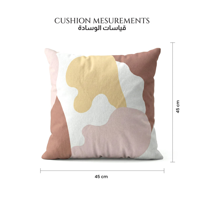 Cotton Decorative Throw Pillows Pack of 2 - 45x45 cm Square, Red