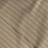 6 Piece Duvet Cover Set 220x240cm Queen - Light Brown Stripe