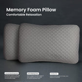 Shoulder Support Memory Foam Pillow Anti-Stress  35x55x12cm - Grey