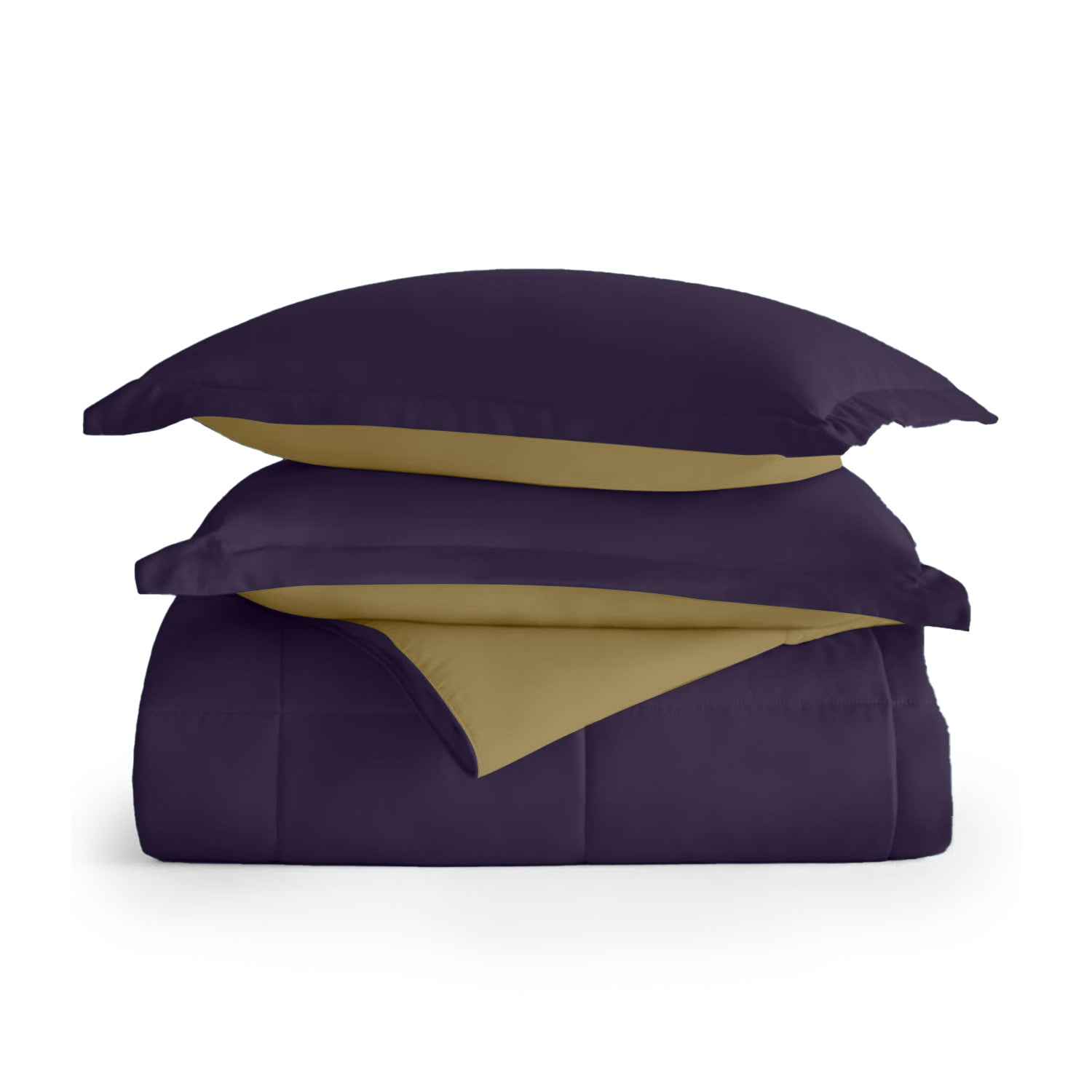 All Season Violet Super Soft Reversible Comforter Set 220x240cm