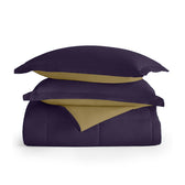 All Season Violet Super Soft Reversible Comforter Set 220x240cm