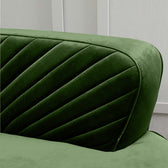 Northpol 3 Seater Velvet Sofa in Green - Elegant Comfort 242cm x 100cm x 78cm