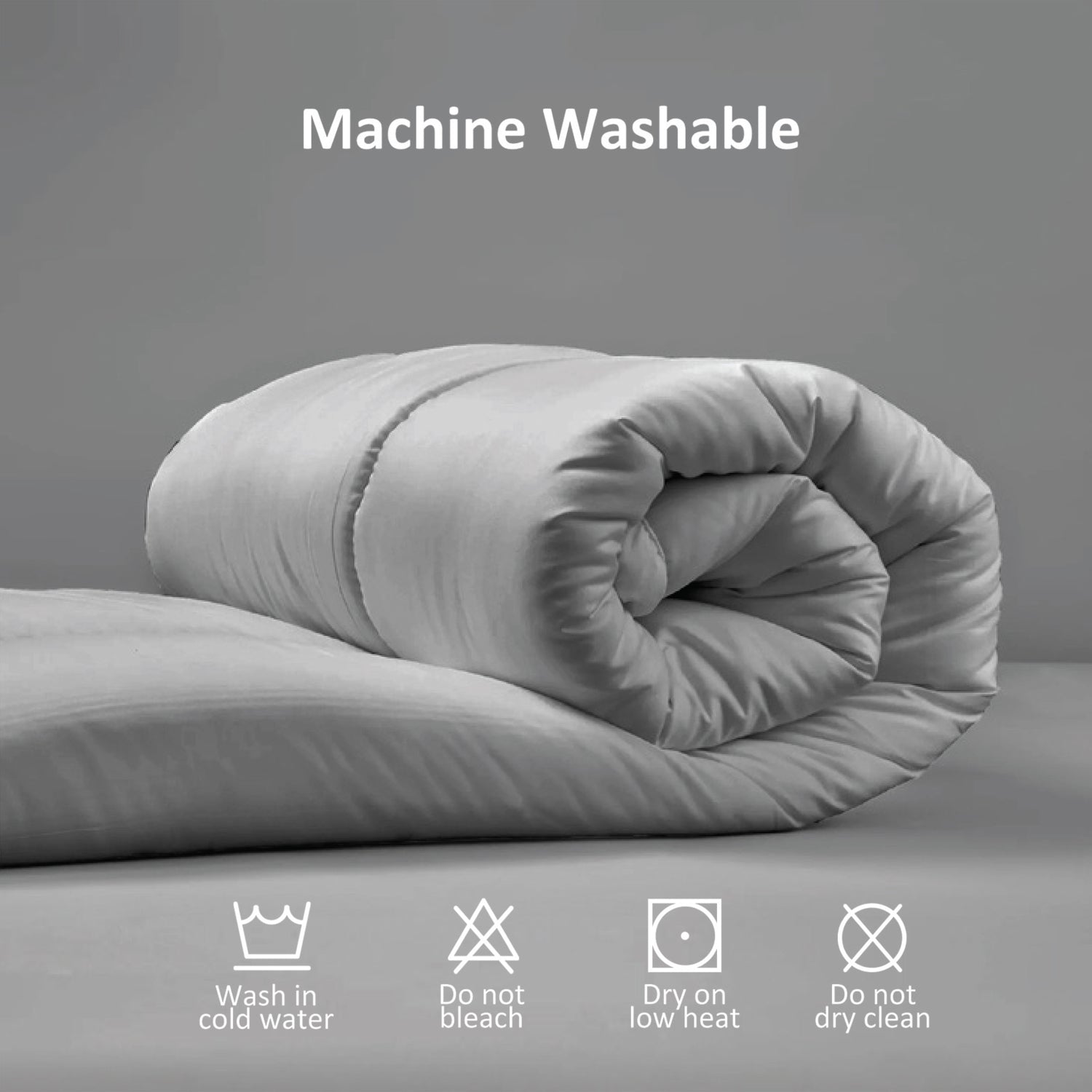 Premium Grey All Season High quality Super Soft Comforter 1 Piece