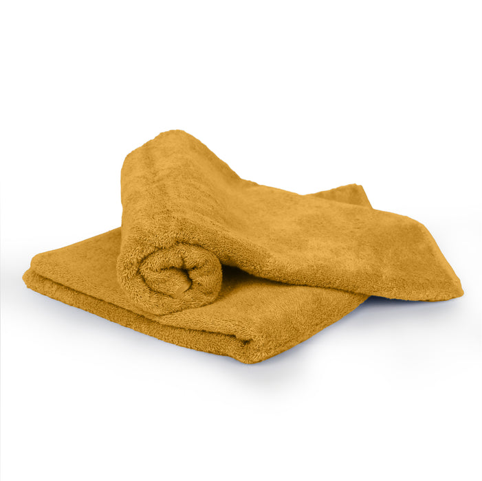 Premium Gold Pack of 2  600gsm High Quality Cotton Bath Towel 70x140cm