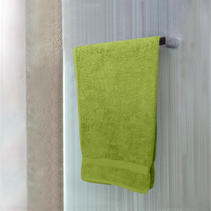 Cotton Bath Towel 70x140 CM 2 Piece Set, Parrot Green