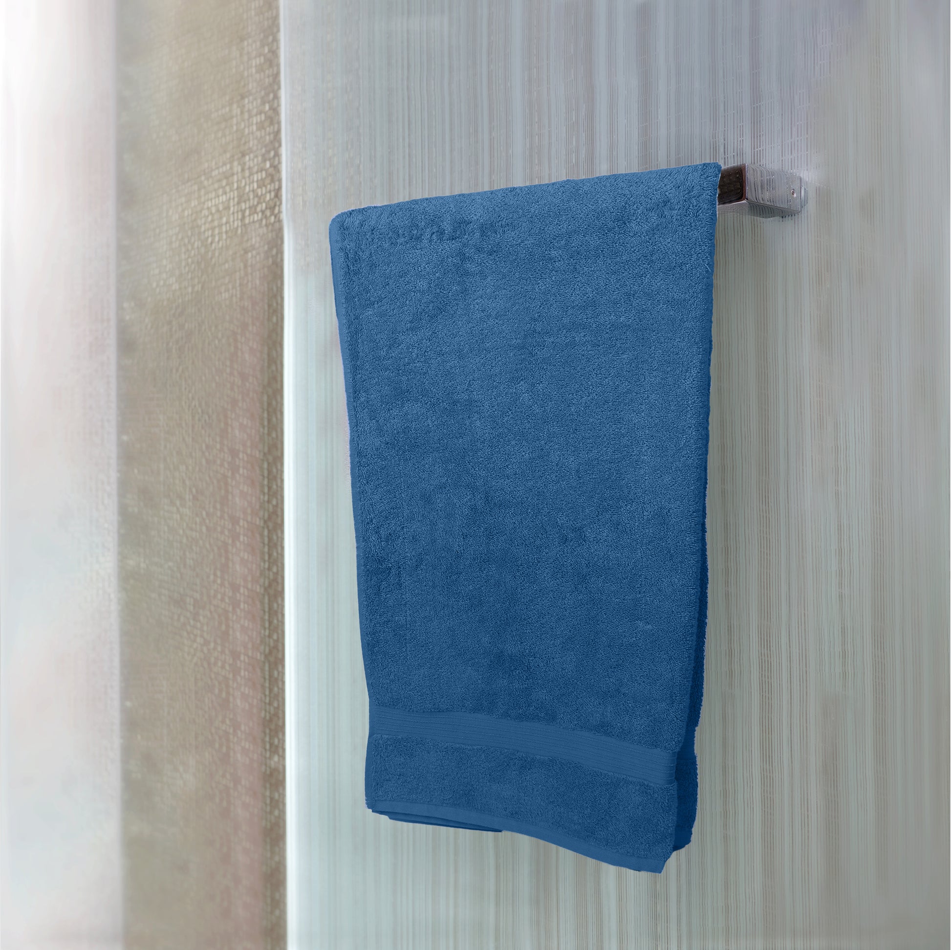 Premium Dark Blue Pack of 2  600gsm High Quality Cotton Bath Towel 70x140cm