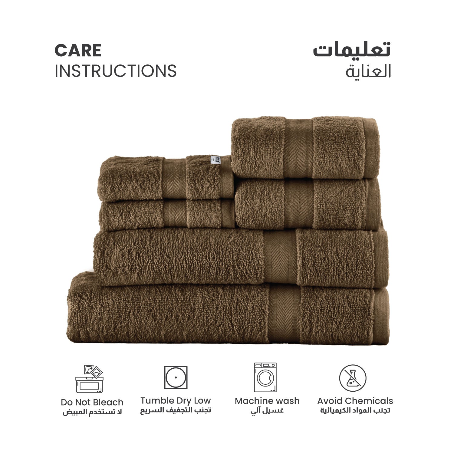 Cotton Towels 6 Piece Set-Soft Feel, Quick Dry, Highly Absorbent Durable Towels