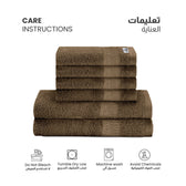 Cotton Face Towel and Hand Towel 6 Piece Set-Soft Feel, Quick Dry, Highly Absorbent Durable Towels