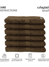 Cotton Bath Sheet 100x150 CM 6 Piece Set-Soft Feel, Quick Dry, Highly Absorbent Durable Towels - Cotton Home