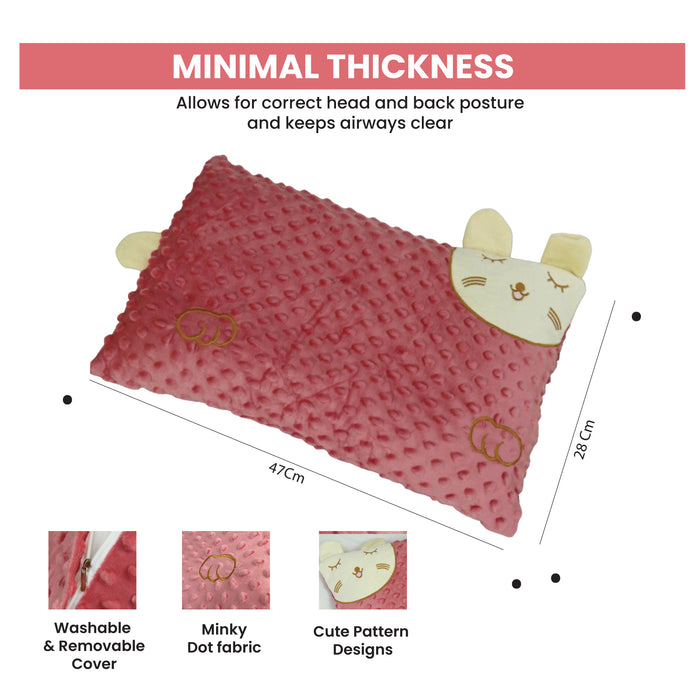 Eid Exclusive Deals on Kids Bean bags with Soft Velvet Kids Pillow Pink