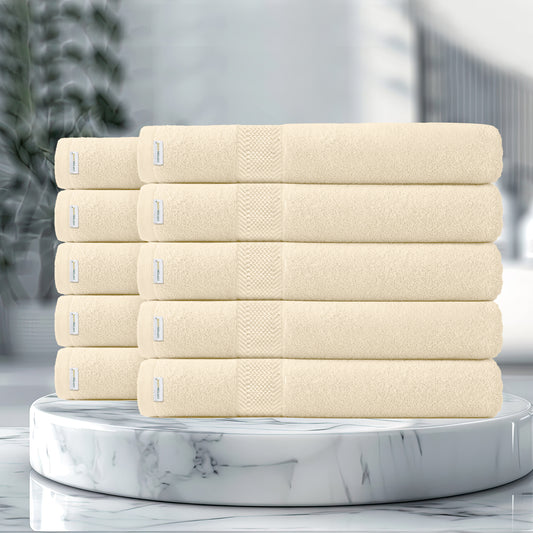 Cotton Bath Towel 70x140 CM 10 Piece Set-Soft Feel, Quick Dry, Highly Absorbent Durable Towels