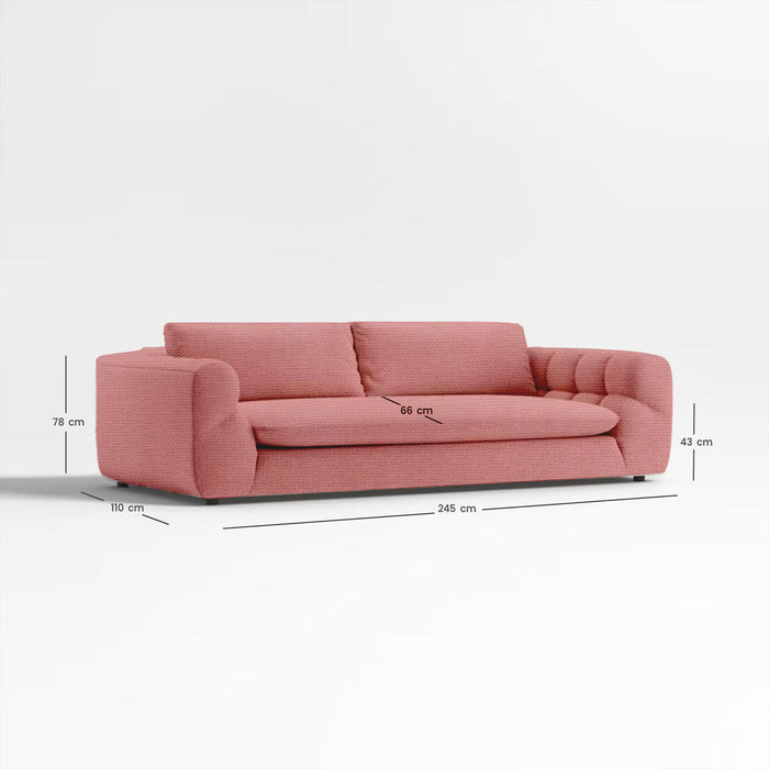 National Day Mega Comfort Combo – Italian Pearl Design 3-Seater Sofa