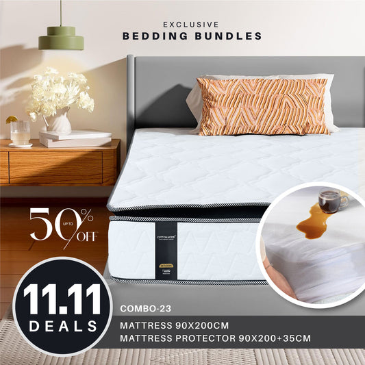 11.11 Mega Comfort Combo – Mattress, Mattress Protector Bundle 23