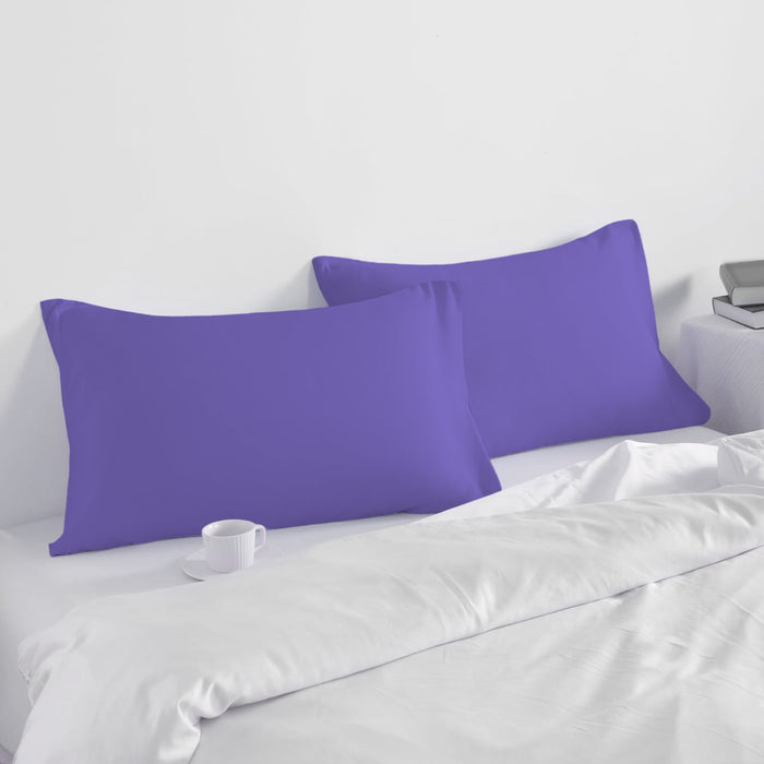 Pillow Cover with Pressed Pillow Set- 50x75cm - Dreamy Comfort Combo Purple - 2 Piece