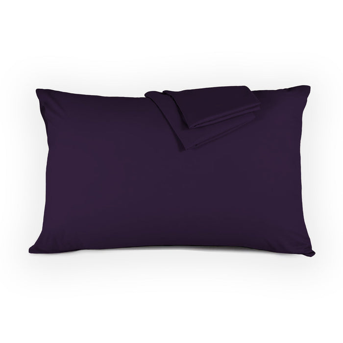 Pillow Cover with Pressed Pillow Set- 50x75cm - Dreamy Comfort Combo Dark Purple - 2 Piece