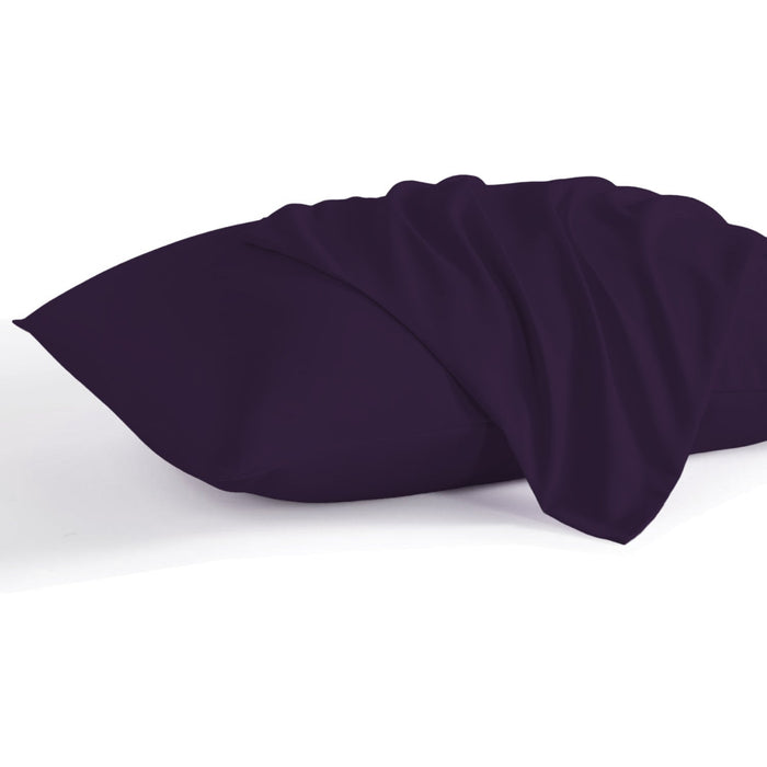 Pillow Cover with Pressed Pillow Set- 50x75cm - Dreamy Comfort Combo Dark Purple - 2 Piece