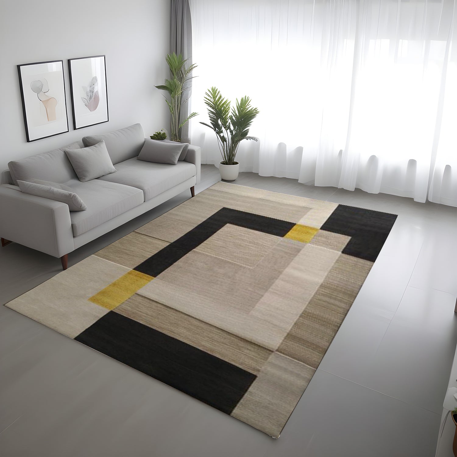 Geoluxe Modern Living Room Design Carpet - 160x200cm