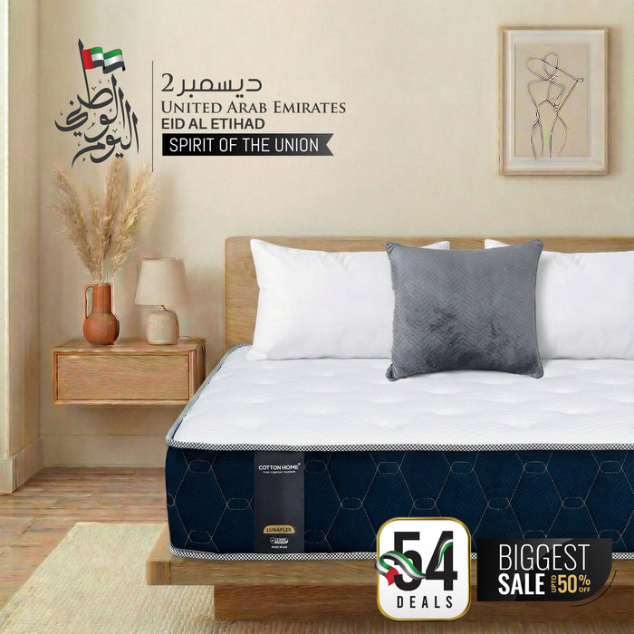 National Day Mega Comfort Combo – Mattress, Pillows Set Blanket Bundle 19