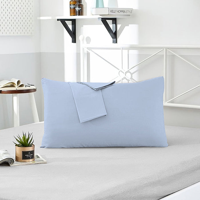 Pillow Cover with Pressed Pillow Set- 50x75cm - Dreamy Comfort Combo Sky Blue - 2 Piece