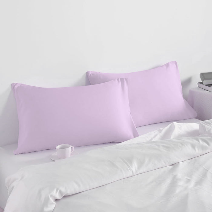 Pillow Cover with Pressed Pillow Set- 50x75cm - Dreamy Comfort Combo Light Purple - 2 Piece