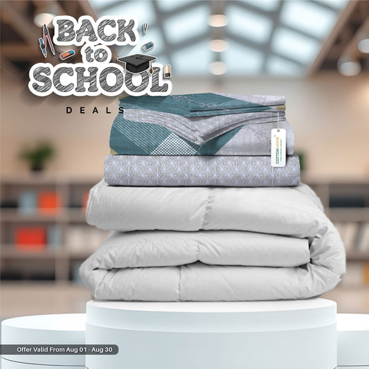 Back to School Comfort Combo – 7PC Duvet Cover Set with Duvet 220x240cm at Special Offer!