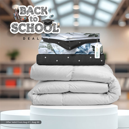 Back to School Comfort Combo – 7PC Duvet Cover Set with Duvet 220x240cm at Special Offer!