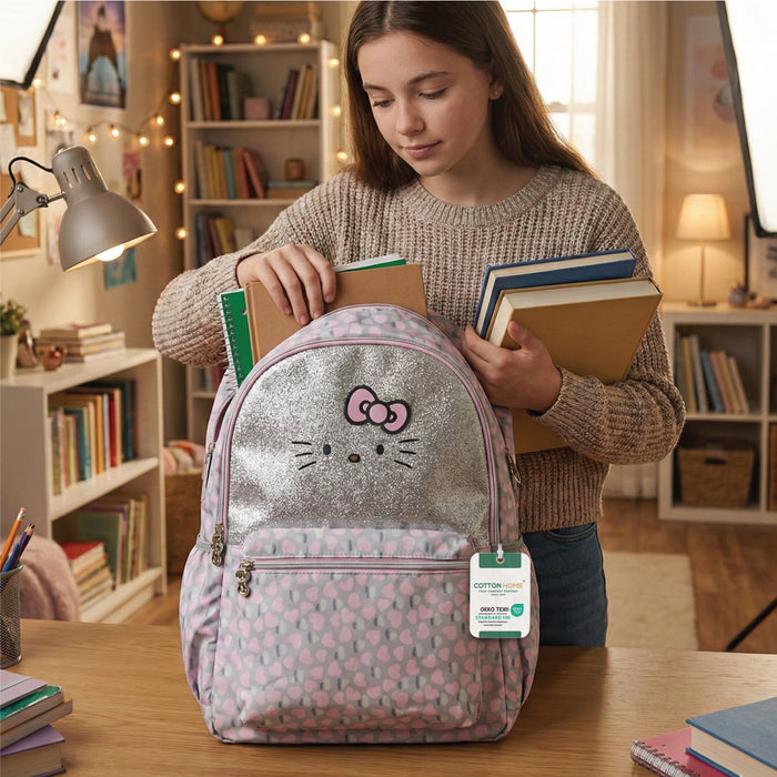 Hello Kitty Themed Kids Backpack 8 Years+, Pink